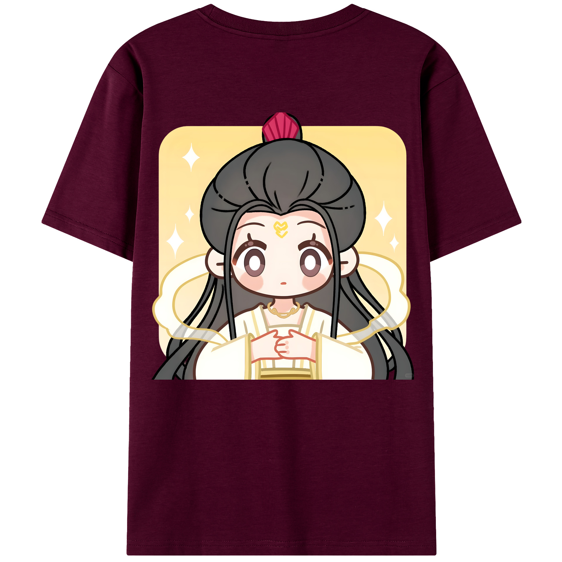 （画像用） Ne Zha 2 ナタ 魔童の大暴れ レディース半袖Tシャツ(バックプリント)